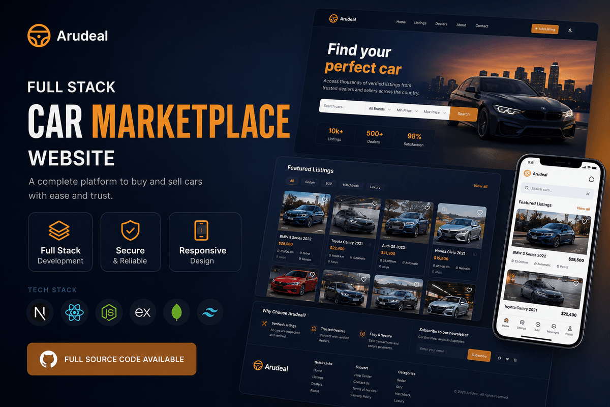 Full Stack Car Marketplace Platform